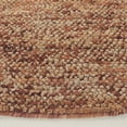 thumbnail image 3 of SAFAVIEH Bohemian Martha Solid Area Rug, Natural/Rust, 6' x 6' Round, 3 of 11