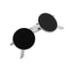 thumbnail image 5 of IFANLANDOR Accesorio De Clip Para Con De Gafas Redondas Retro En Metal Para Mujer, 5 of 8