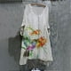 thumbnail image 2 of Vestido HUOGUO Vintage Floral Manga 3/4 para mujer, talla grande, 2 of 5