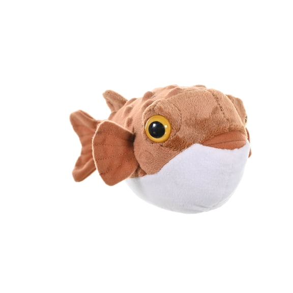 Wild Republic Pufferfish, Cuddlekins Mini, Stuffed Animal, 8 Inches, Gift for Kids, Plush Toy, Fill is Spun Recycled Water Bottles