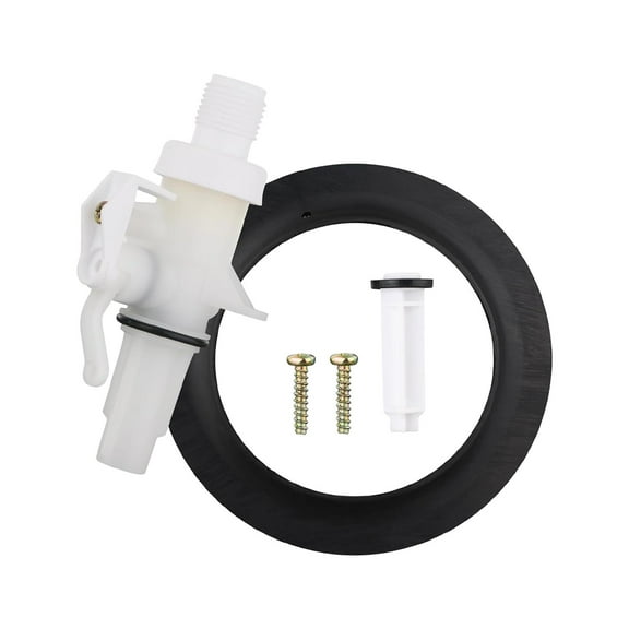 funtasica 13168 RV Toilet Water Valve Kit Replacement Professional Spare Parts Sturdy High Performance RV Accessories Easy to Install