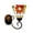 B, variant on Fareti Vintage Wall Lamp with Glass Shade, Decorative Wall Sconce for Bedroom Bedside, Coffee Shop, Corridor or Balcony, Soft Warm LED Lighting