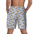 thumbnail image 3 of Kdxio Cute Sloth Print Men'S Swim Trunks With Compression Liner 7 Inch Inseam Quick Dry Swim Shorts, 3 of 7