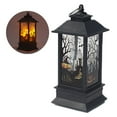 thumbnail image 2 of Halloween Lantern Multipurpose Decorative Lantern Battery Powered Electronic Candle Light with Ring for Home Festival Party, 2 of 9