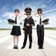 thumbnail image 2 of Nuevos disfraces de piloto profesionales para niños, Cosplay para niños y niñas, disfraz de azafata, uniformes de rendimiento de la Fuerza Aérea de avión, incluyen, 2 of 3