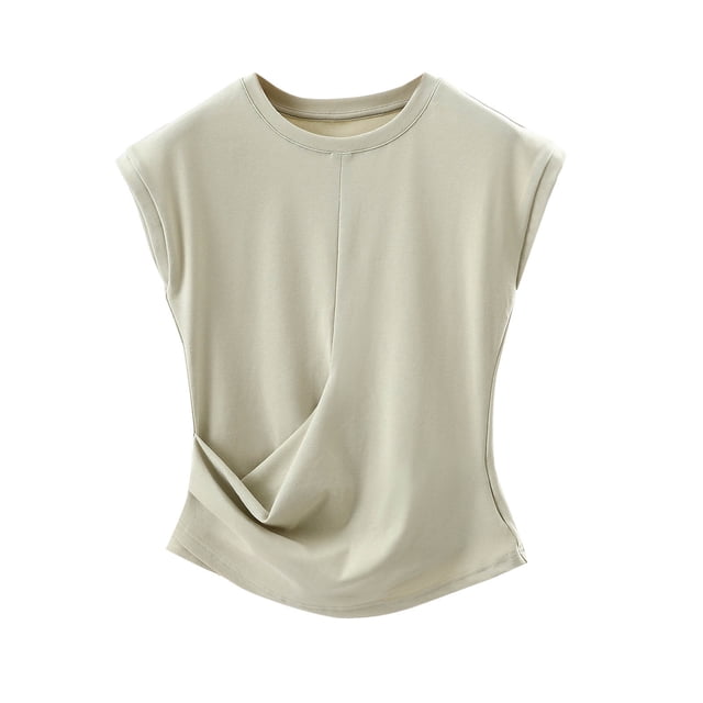 Yuyuzo Pyjamas pour Femmes Manches Courtes Col Rond sous-Vêtements Doux Confortables Couche de Base Vêtements de Détente
