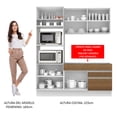 thumbnail image 4 of Cocina Integral Compacta Madesa Lívia (Sin Encimera ni Tarja) Blanco/Marrón, 4 of 9