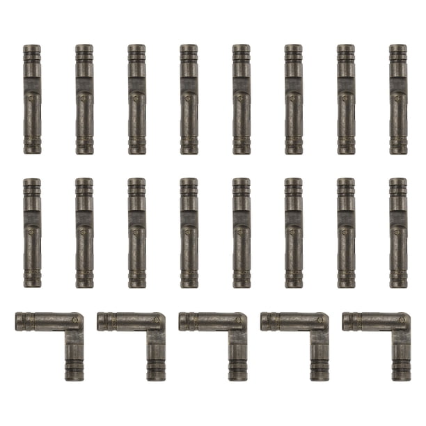 20 Piezas de Bisagras de Barril Invisibles, Bisagra Oculta de Latón de 5x30mm para Cajas de Joyería, Cajas de Música, Negra