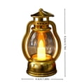 thumbnail image 3 of Mini Vintage LED Table Lamp, Battery Operated Plastic Night Light with Handle, for Holiday Shelf or Window Decor, 3 of 6