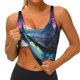 thumbnail image 3 of Balery Fantasy Landscape Starry Night Sujetadores deportivos con espalda cruzada para mujer, acolchados, sin costuras, de alto impacto, ideales para yoga, gimnasio, entrenamiento y fitness.-XX-Large, 3 of 8