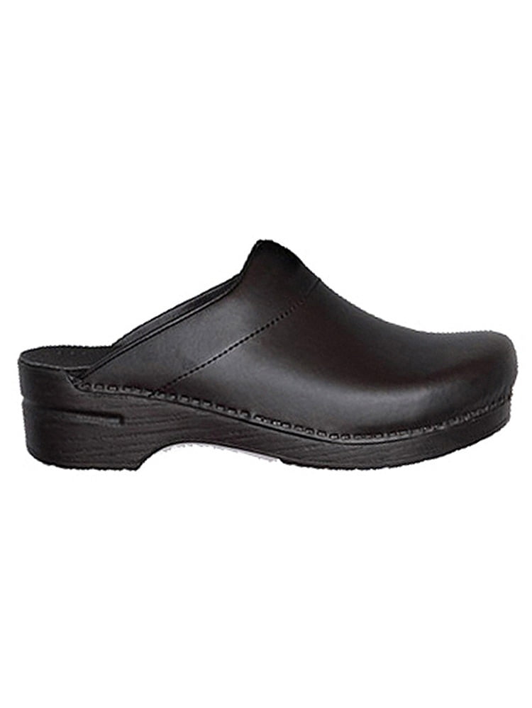 dansko box leather clog