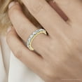 thumbnail image 3 of Pompeii 1ct TW Half Eternity Round Diamond Wedding Band 14k Gold or Platinum Lab Grown, 3 of 4
