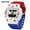 6181 red blue white, variant on Teen Digital Sport Watch – Waterproof, Dual Display, Alarm, Stopwatch, Trendy Multifunction Design