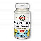 Kal - B12, Lozenge, Lemon (Btl-Plastic) 2000mcg 100ct