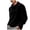 Black, variant on SUYIDA Men's Turtleneck Thermal Top, Long Sleeve Velvet Crewneck Tee, Breathable Warm Comfortable Fashion Shirt
