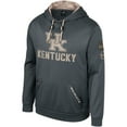 thumbnail image 2 of Men's Colosseum Charcoal Kentucky Wildcats OHT Military Appreciation Pullover Hoodie, 2 of 4