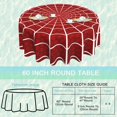 thumbnail image 2 of Spider Web 60 inch Round Tablecloth,Red Cobweb Circle Table Cover Stain Resistance Water Repellent Wrinkle-Free Table Cloth for Home Kitchen Dining Party Patio Indoor Outdoor, 2 of 6