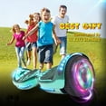 thumbnail image 4 of Hoverstar Flash Wheel Certified Hover board 6.5 In. Bluetooth Speaker with LED Light Self Balancing Wheel Electric Scooter , Chrome Turquoise, 4 of 7