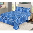 thumbnail image 7 of RUVANTI Flannel Sheets Queen Size - 100% Cotton Brushed Flannel Bed Sheet Sets - Deep Pockets 16 Inches (fits up to 18") - All Seasons Breathable & Super Soft - Warm & Cozy - 4 Pcs - Light Blue Plaid, 7 of 7