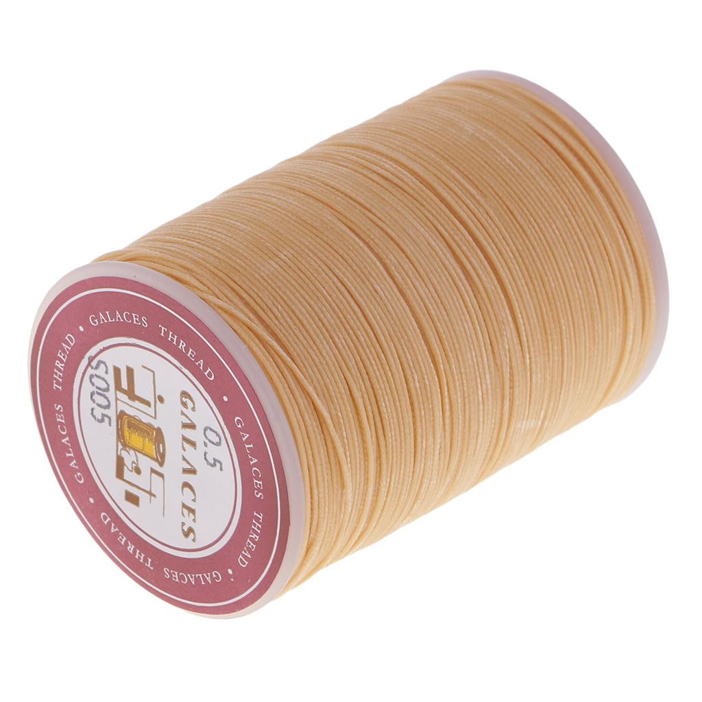 HILABEE 5X Leather/CANVAS Sewing Waxed Thread 0.5mm For LeatherCraft DIY, Heavy Duty Material, Shoes, Purses, Luggage, Tents, Backpacks, Sleeping Bags Repair