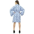 thumbnail image 4 of Bimba Women's Floral Printed Bridesmaid Sleepwear Kimono Robe With Belt - 18, 4 of 4