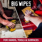 Big Wipes Heavy Duty Hand Cleaning Wipes, Textured Cloths for Removing Grease and Grime, 240 Count Bucket