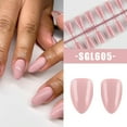 thumbnail image 7 of KUFptva Short Almond Press on Nails 30Pcs Pinkness Fake Nails in 15 Sizes Glossy False Nails Acrylic Stick on Nails for Womens, 7 of 7