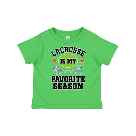

Inktastic Lacrosse is My Favorite Season Gift Toddler Boy or Toddler Girl T-Shirt