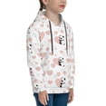 thumbnail image 3 of Picia Heart Panda Pattern Youth Hoodie - Warm Pullover Sweatshirt with Kangaroo Pocket, Ideal for Boys and Girls-Medium, 3 of 6