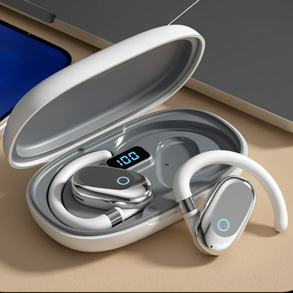 Ikohbadg Non in Ear Hanging Sports Bluetooth 5.4 Headphones Type-C Fast Charging True Wireless Earphones Low Latency Multi Model Sports Headphones