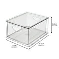 thumbnail image 3 of iDesign Stackable Storage Drawer for Pantry, Set of 2, Clear, Made in USA, 3 of 8