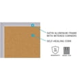 thumbnail image 3 of Ghent 48.5" x 48.5" Silver Aluminum Frame Natural Cork Bulletin Board, 3 of 7
