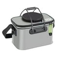 thumbnail image 2 of DYNWAVECA Foldable ing Bucket Protection Bucket with Handles Live Container Storage, ing Bag, Folding Outdoor Camping gray, 2 of 9