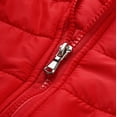 thumbnail image 5 of LEEy-world Flannel Jackets for Men Men's Hooded Jacket, Quilted Coat, Sherpa Lined Red,L, 5 of 5