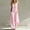 Pink, variant on Womens Striped V Neck Sleeveless Button Down Wide Leg Jumpsuit Loose Casual Pocket Long Romper for Summer Daily Vacation Outfit Pink XL(XL)