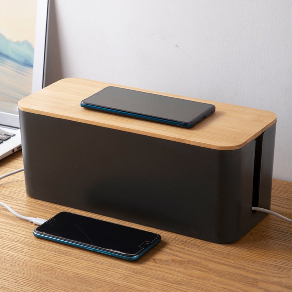 KYAIGUO Cable Management Boxes Stylish Cord Organizer and Cable Storage Boxes Cord Boxes to Hide Power Outlets