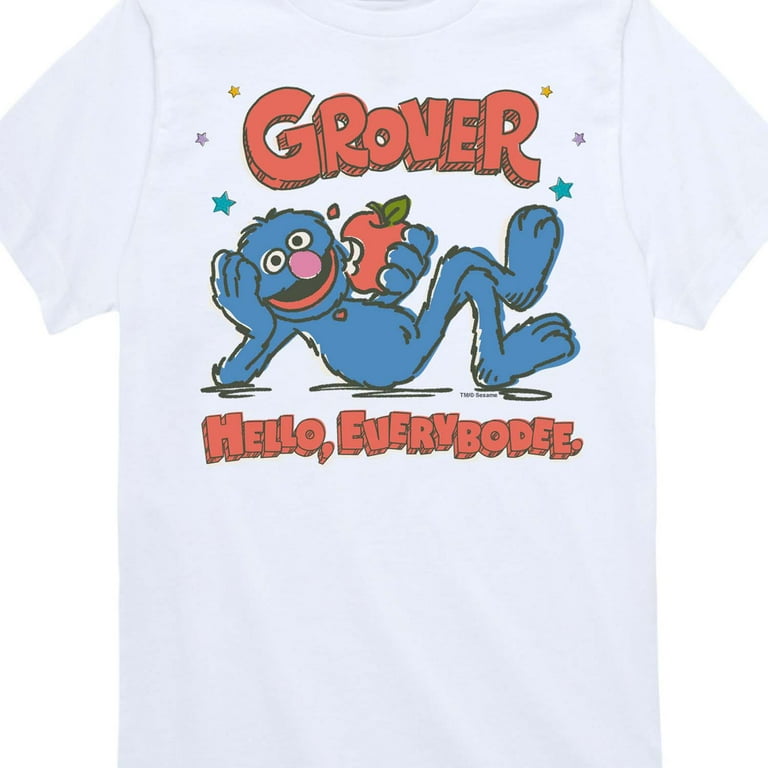Sesame Street - Grover Hello Short Sleeve Graphic T-Shirt