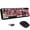 104Keys Black Colorful, variant on Wireless And Mouse | Cute Colorful With 2.4ghz Cordless Retro Typewriter Auto-sleep Usb Receiver For Windows Pc/laptop - Black