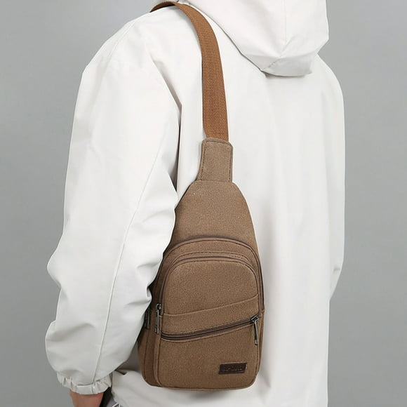 Sac Bandoulière pour Homme, Sac Messager à Bandoulière, Fermeture Éclair, Multiples Compartiments de Rangement, pour les Déplacements Quotidiens, Essentiels de Travail, Voyages et Activités de Plein Air