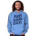 thumbnail image 5 of Crazy Cat Lady Purrs Well With Others Hoodie Sweatshirt Women Men Brisco Brands X, 5 of 6