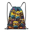 thumbnail image 1 of Pofeuu Minions for Water-Resistant 210D Drawstring Bag Compact Foldable Design Gym Yoga Travel Essentials Lightweight Carryall-Small, 1 of 6