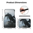 thumbnail image 5 of Yiaed Valley Gray Dragon Print Carpet Floor Mats for Cars, Auto Accessories Front & Rear Car Floor Mats Car Floor Foot Mat Sets of 4 Pieces, 5 of 7