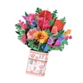 thumbnail image 2 of Tarjetas emergentes Tarjeta de regalo para mujeres Niñas Tarjeta de aniversario Tarjetas de agradecimiento Creativas Rosa, 2 of 9