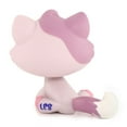 thumbnail image 4 of Mini lps shop Purple Tabby Bon Bon Cat #1660 Sitting Kitty Green Eyes Toy Kids Gift Collectable, 4 of 7