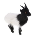 thumbnail image 4 of Mini simulación de cabra oveja animal muñecos de peluche niños juguete árbol decoración Blanco negro, 4 of 9