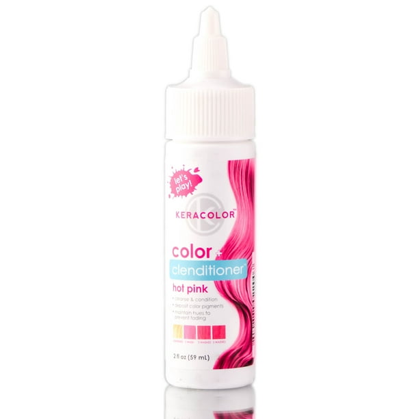 2 oz , Keracolor Color + Clenditioner Hot Pink, hair scalp beauty, Kera