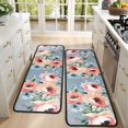 thumbnail image 4 of Kitchen Rugs Sets Of 2,Pioneer Flower Floral Print Pattern Anti Fatigue Kitchen Mat Rugs Non Slip Washable,Decorative Kitchen Floor Mats for Kitchen,Sink,Laundry,17"x47"+17"x47", 4 of 5