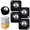 Black, variant on CMYYNNA 4 Pack 1 Inch Self Adhesive Paste Caster Wheels for Furniture Kitchen Appliance Rollers,Load Capacity 28LBS Per Wheel,Low Profile Swivel Wheels for Bucket Storage Bins