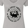 thumbnail image 4 of Inktastic The Great Smoky Mountains Are Calling Women's V-Neck T-Shirt, 4 of 5