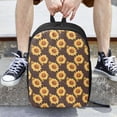 thumbnail image 6 of Salouo Chocolate Plaid Sunflower A Print Travel Laptop Backpack,17Inch Casual Bag with Side Pockets for Men & Women Stylish Daypack for Weekender/Business/Hiking-One Size, 6 of 6